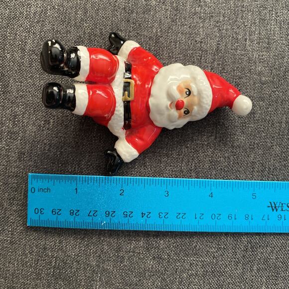 Vintage Fitz & Floyd Tumbling Santa Figurine Xmas - Picture 2 of 11